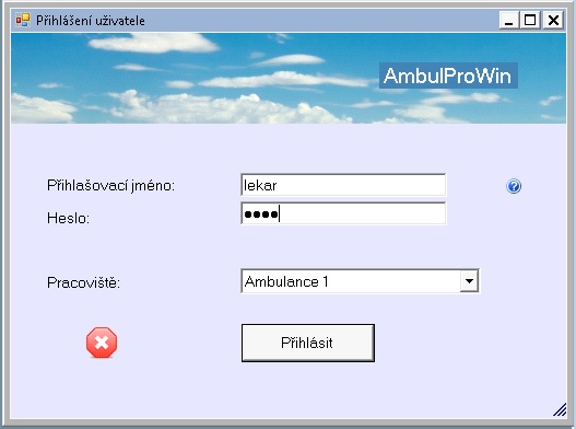 přihlášení do programu